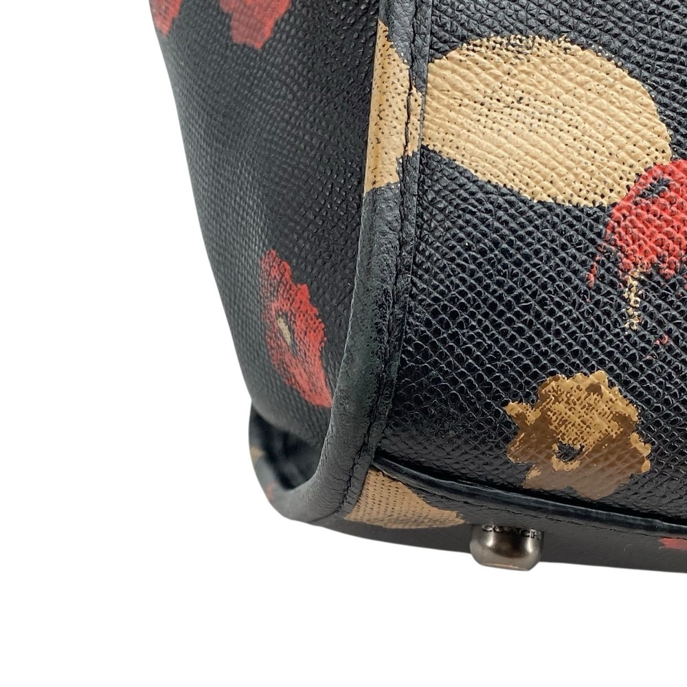 Coach Crosby Carryall Satchel Printed Crossgrain Leather Floral Print - Picture 11 of 16